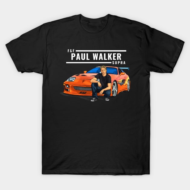 Paul walker's supra { Brian's supra } T-Shirt by MOTOSHIFT